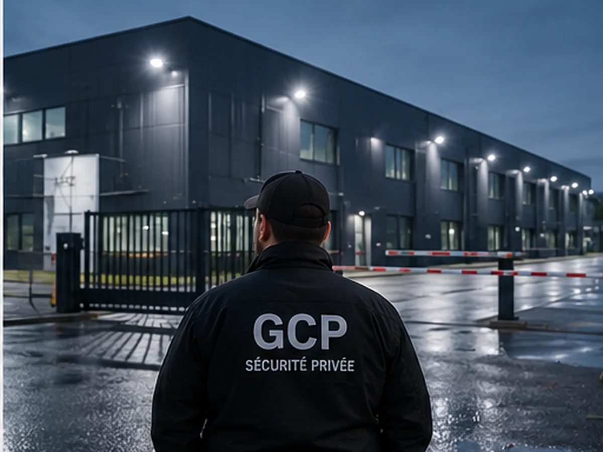 Agent GCP assurant la sécurité d'un site industriel