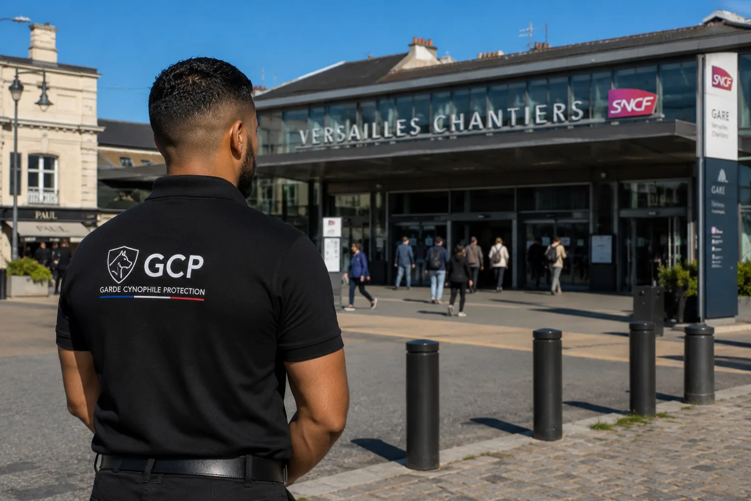 Agent de sécurité GCP à Versailles près de la gare Versailles-Chantiers